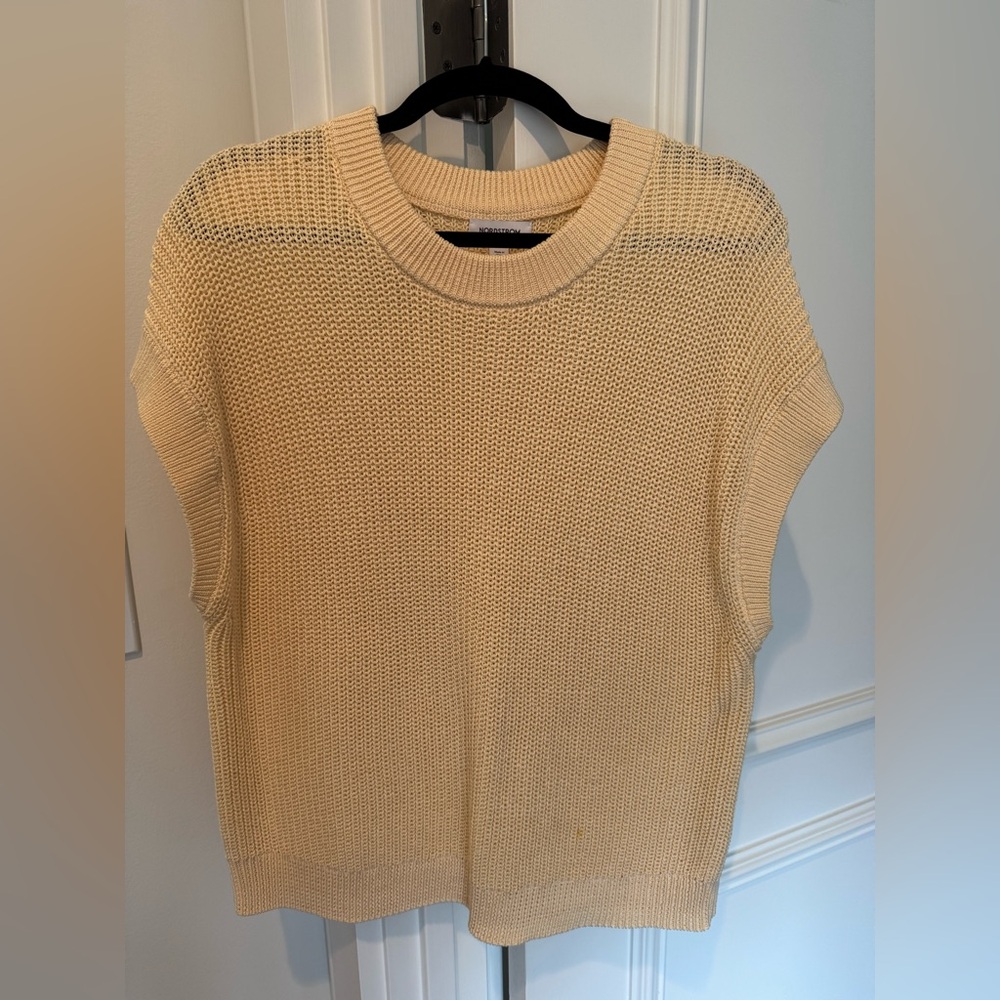 Nordstrom Yellow Sleeveless Sweater